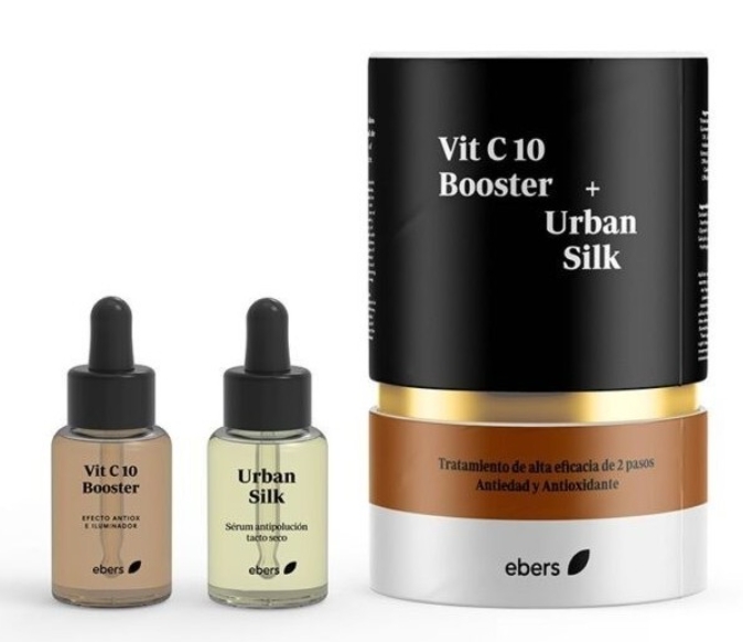 Tratamiento Antiedad y Antiox: Vit C 10 Booster + Urban Silk